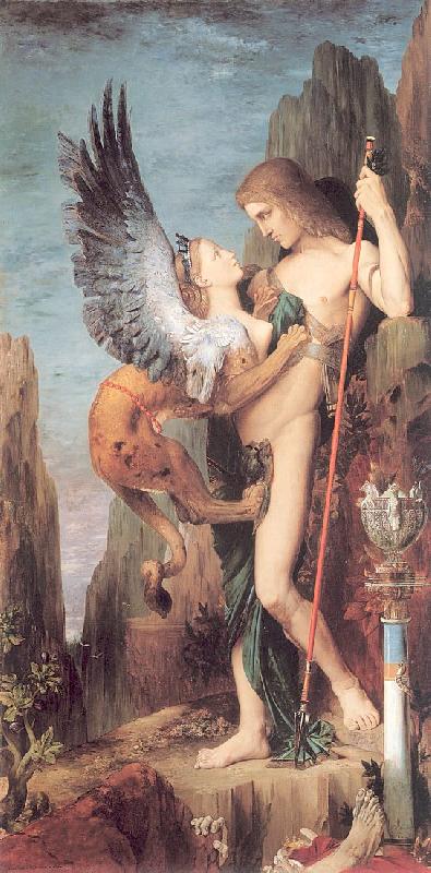 Gustave Moreau Oedipus and the Sphinx China oil painting art